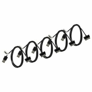 Pack 5x Cabos USB de Dados e Carregamento vhbw Compatíveis Samsung ECC1DPU - 9,7 cm
