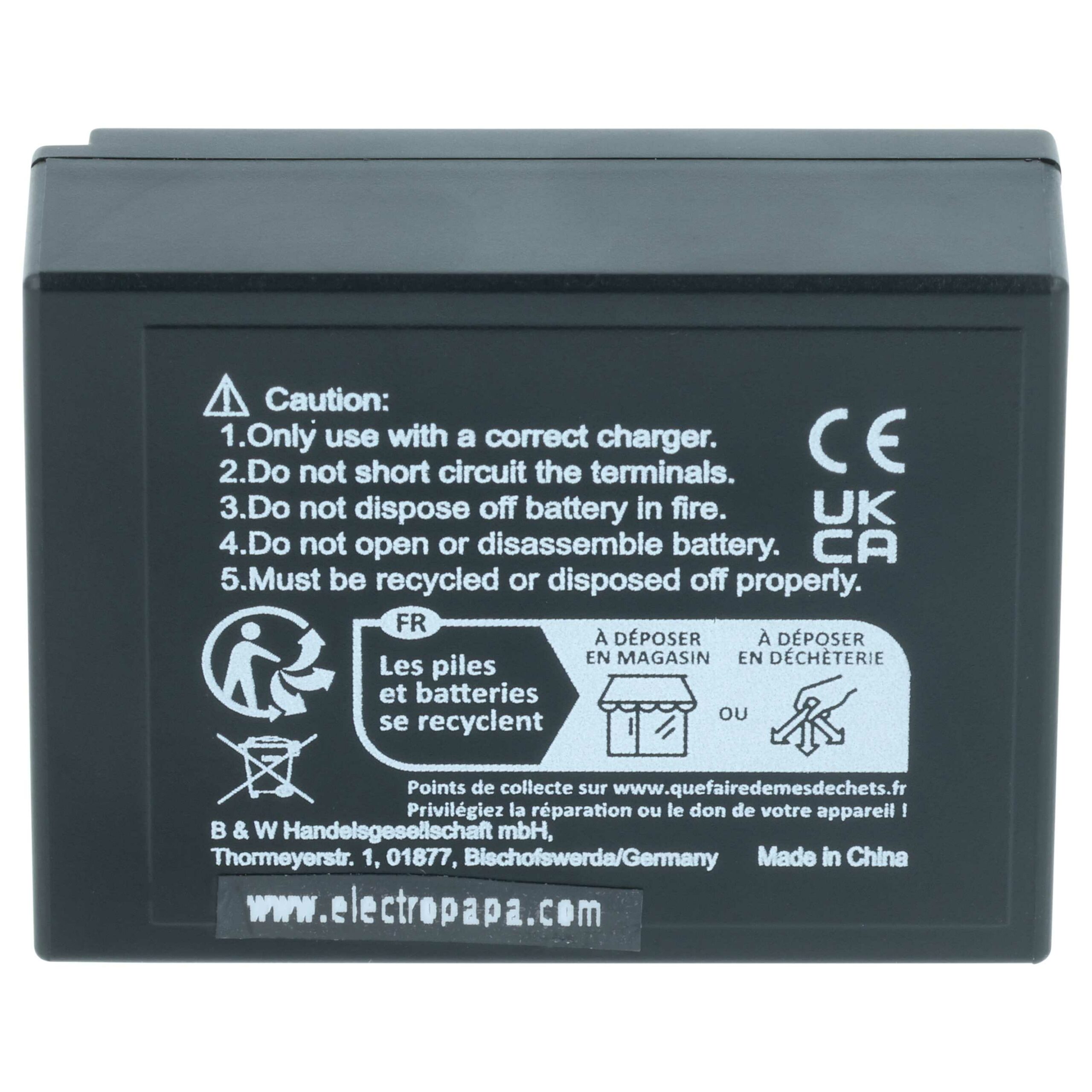 Bateria vhbw para Fujifilm NP-W126s, NP-W126 - 800mAh, 7.2V, Li-Ion - Image 4