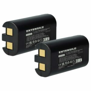 Bateria EXTENSILO para Impressoras 3M / Dymo / Rhino - 1000 mAh 7.4V Li-Ion (Pack 2x)