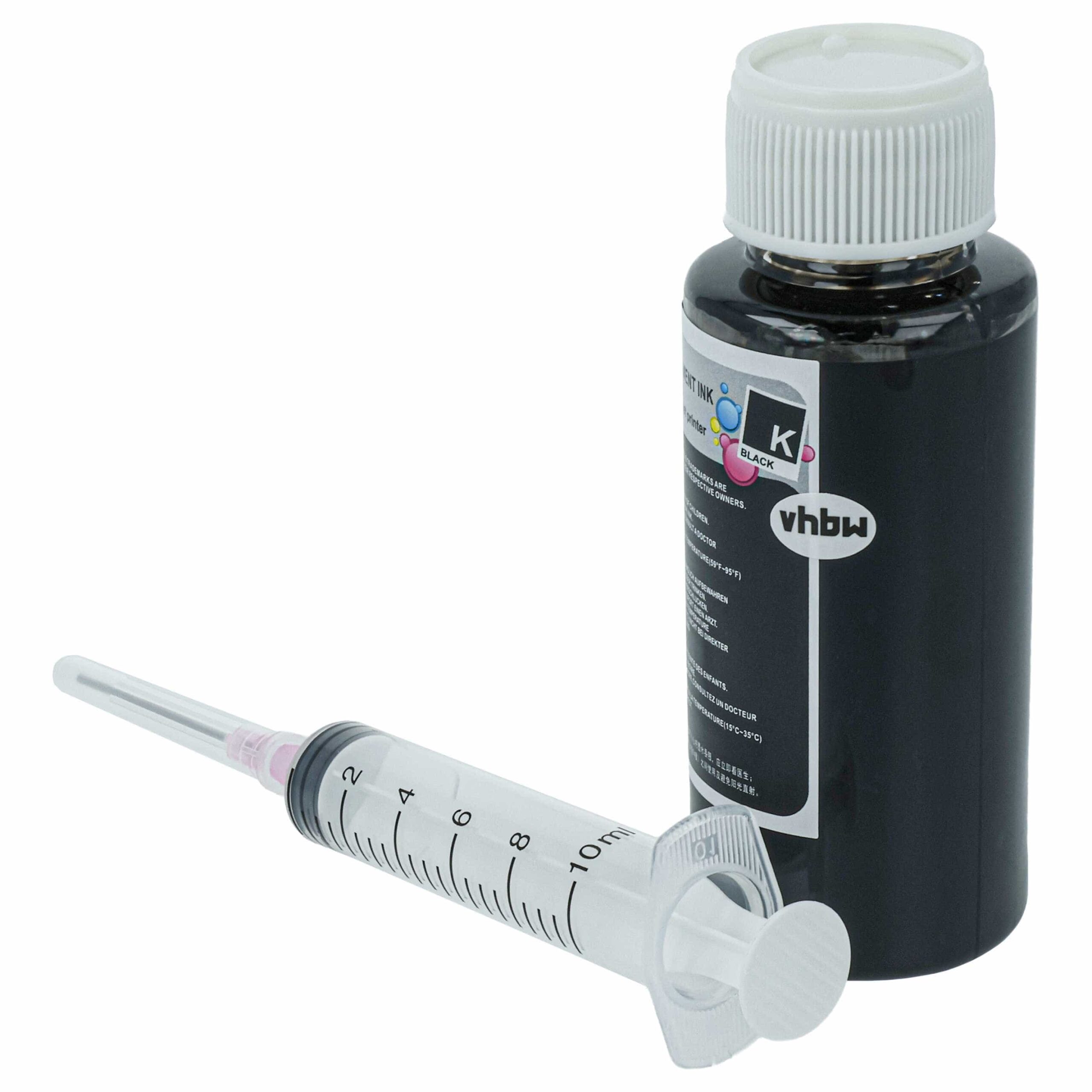 Tinta de Recarga Preta Pigmentada para Impressoras Canon - 100 ml vhbw - Image 4