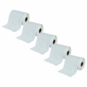 Pack com 5 Rolos de Etiquetas Compatível com Dymo S0904980 - 104 x 159 mm
