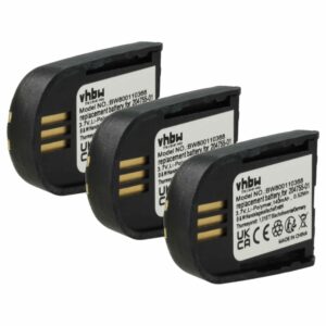 Bateria vhbw para Auricular Wireless Plantronics - 140 mAh 3.7V Li-polymer (Pack de 3)