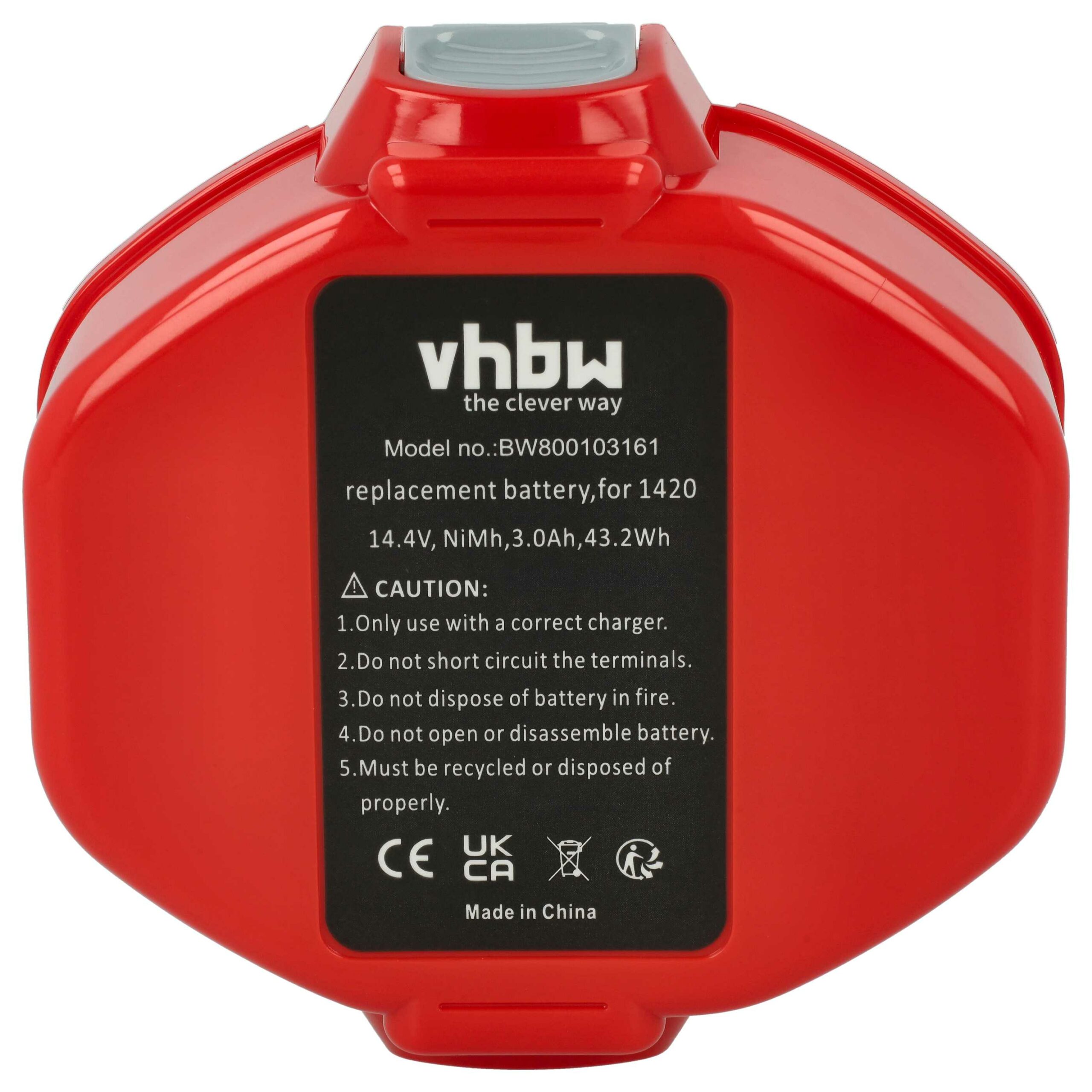 2x Bateria vhbw compatível com Makita 1434, 1422, 1433, 1420 - 3000 mAh, 14.4 V, NiMH - Image 3