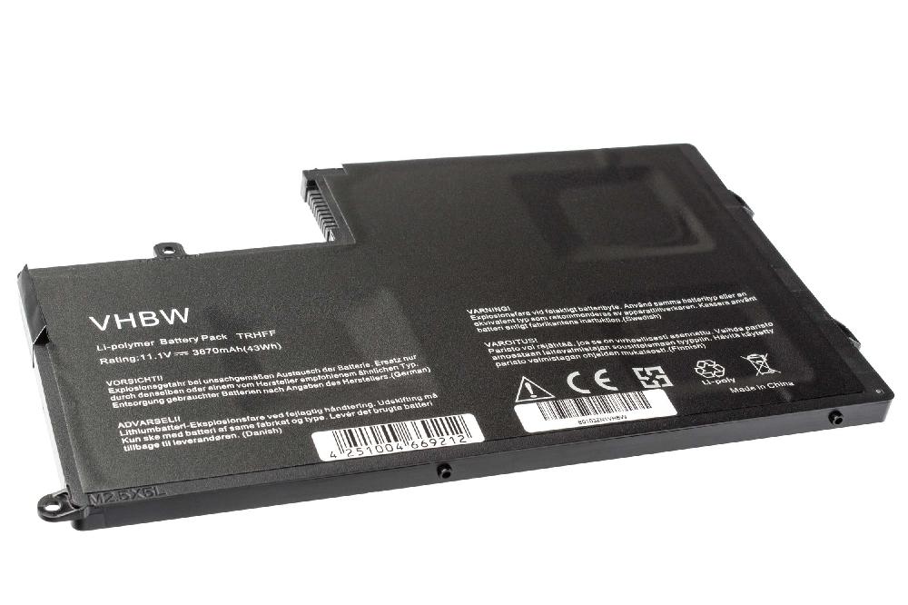 Bateria vhbw para Portátil Dell 1V2F6, TRHFF, DL011307-PRR13G01 - 3870 mAh, 11.1 V, Li-Ion