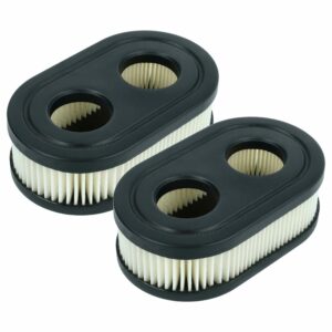 2x Filtro de ar compatível Briggs & Stratton 4247, 5432, 593260, 798339, 798452, 09P702, 5432K para cortadores de relva