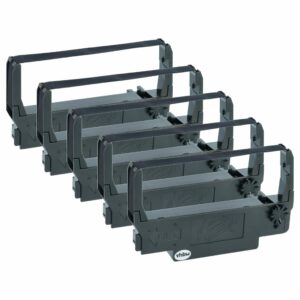 5x Fita de Tinta Compatível Epson C43S015451, 655N para Impressora Hyundai Matricial e Recibos - Preto