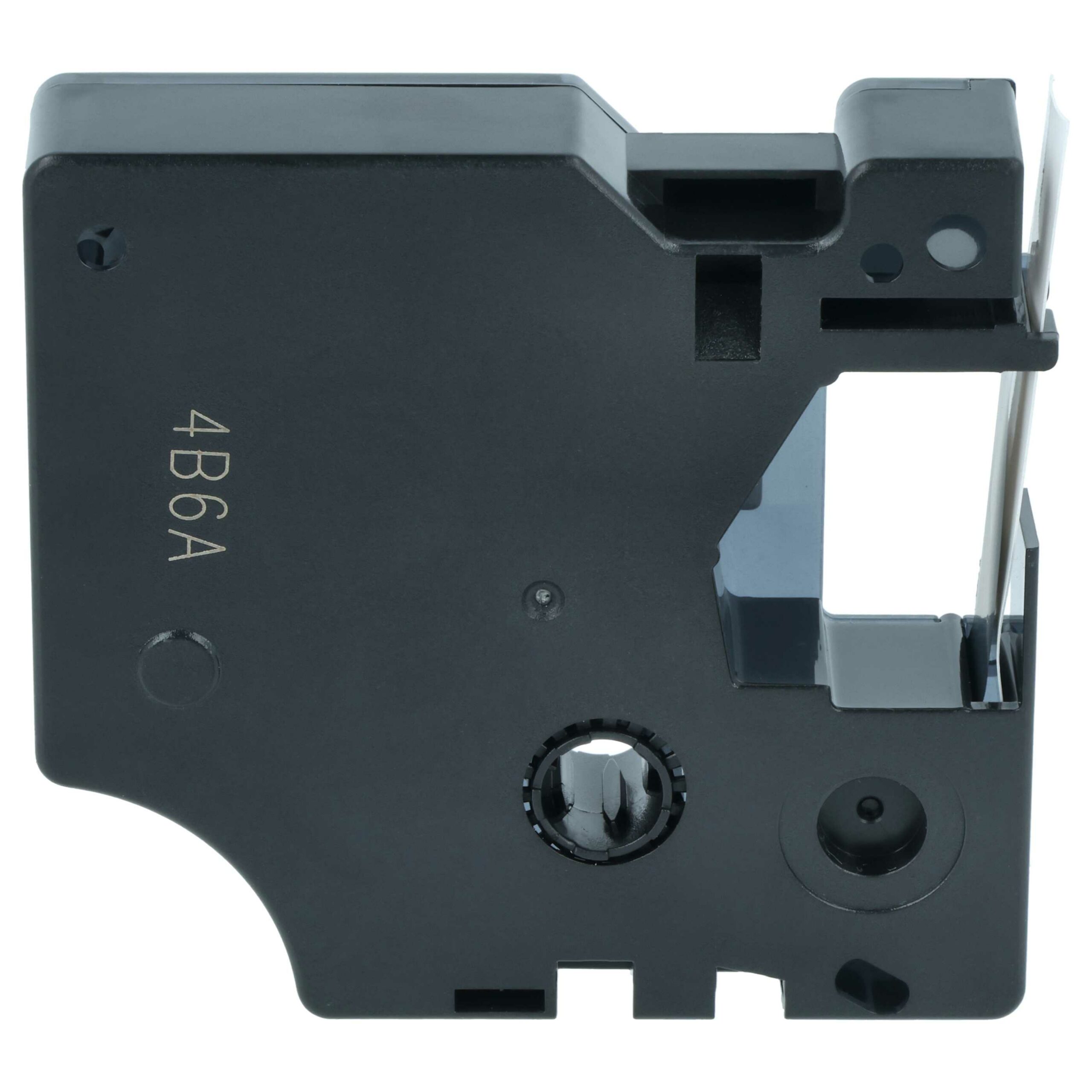 Fita de Etiquetas compatível com Dymo 18444 - 12 mm Preto sobre Branco, Vinil - Image 4
