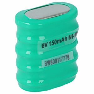 Bateria Recarregável Tipo 5/V150H vhbw 150 mAh 6V NiMH - Para Lâmpadas Solares e Modelos