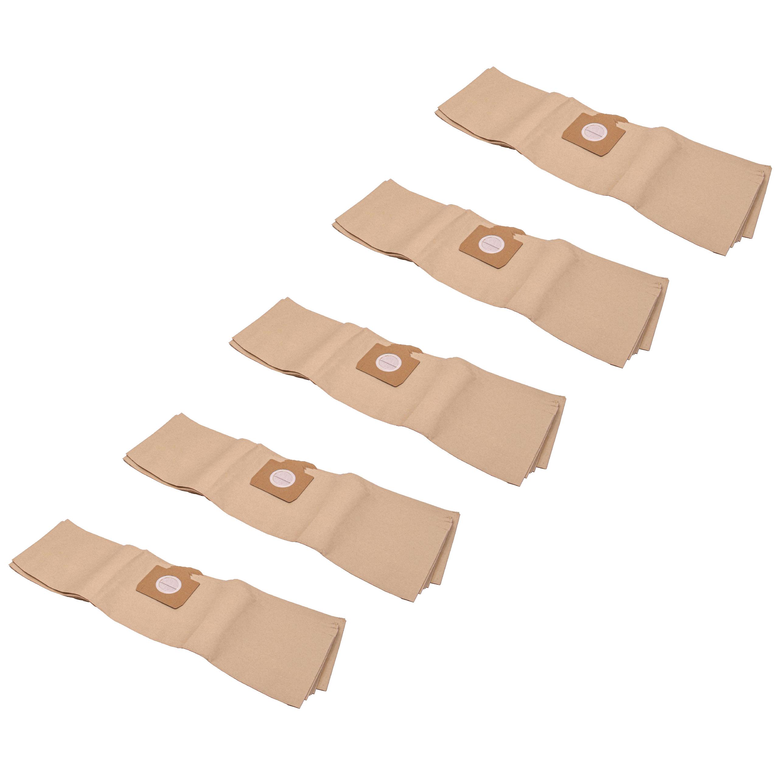 50x Sacos para Aspirador vhbw compatíveis com Hoover H39 e Moulinex - papel