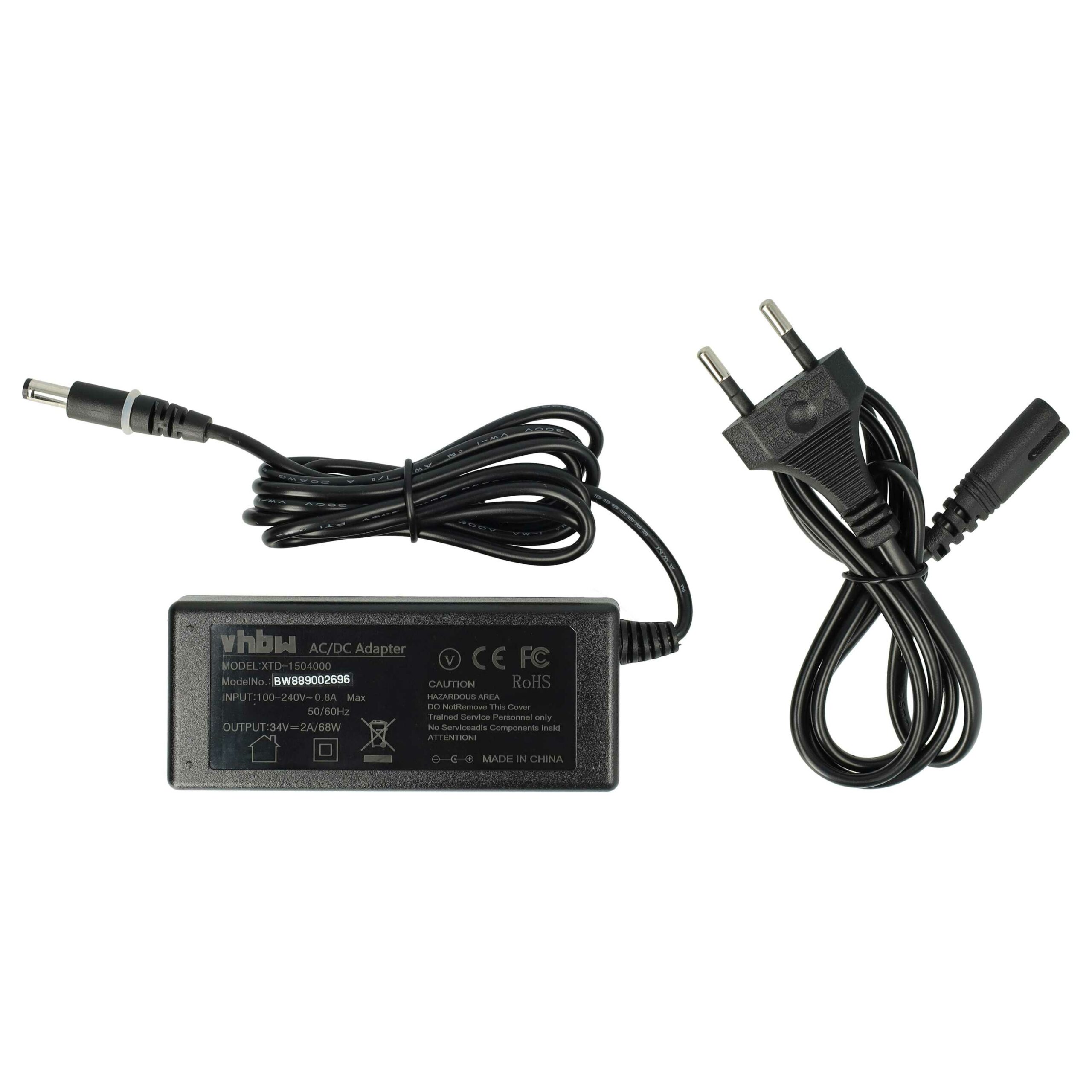 Adaptador de Alimentação vhbw para Estação de Carregamento Robomow PWS0016R PowerBox 2A
