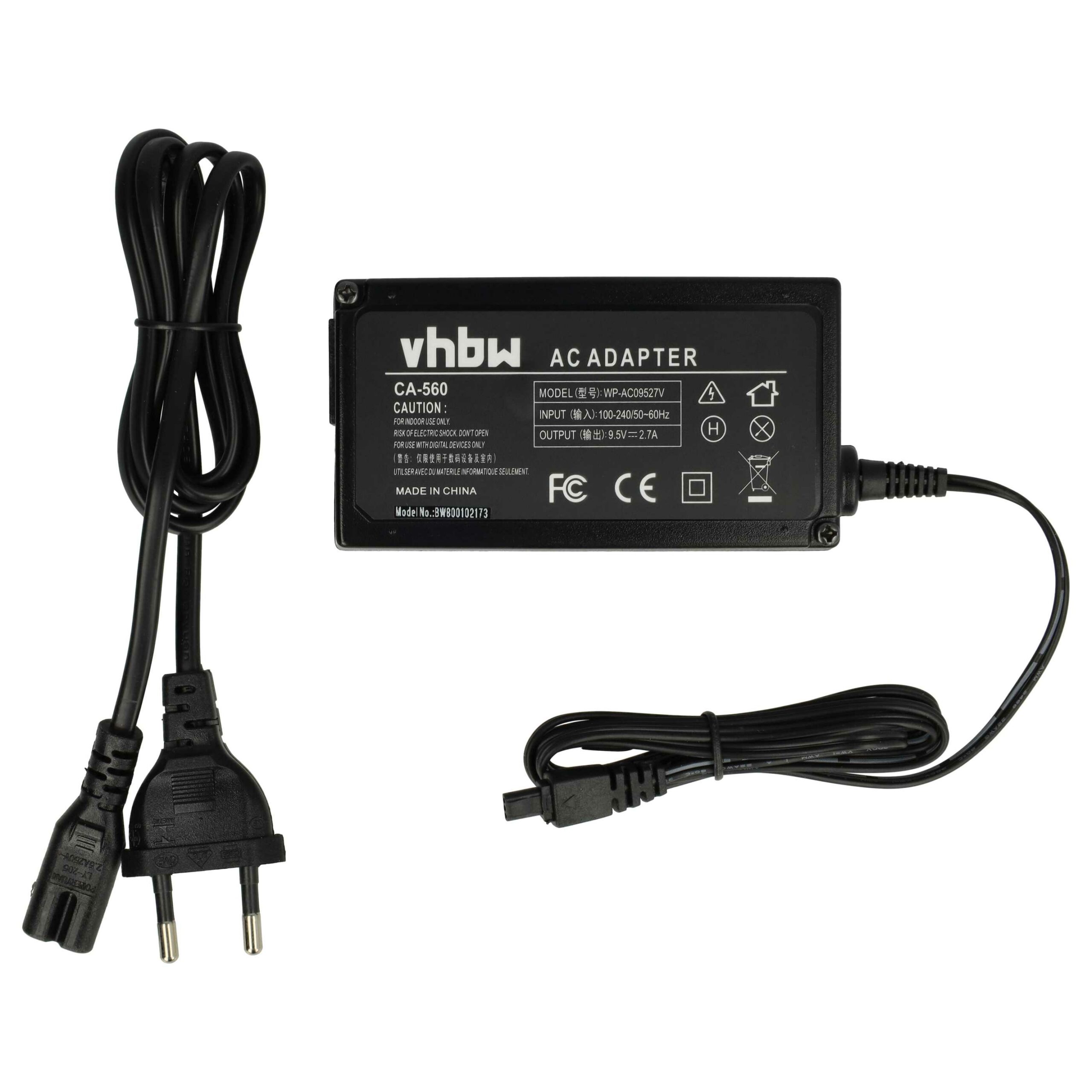 Adaptador de Alimentação vhbw Substitui CA-560 para Câmara - 2 m - Image 3