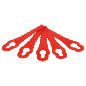 5x Lâminas de Substituição para Cortador de Relva Grizzly 91094326 (vhbw)