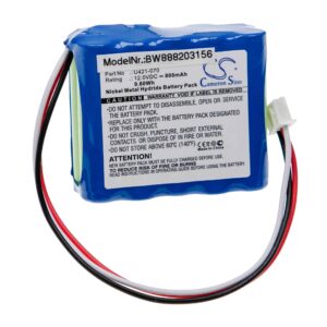 Bateria de Substituição para EndoMate U421-070 - 800 mAh 12 V NiMH vhbw
