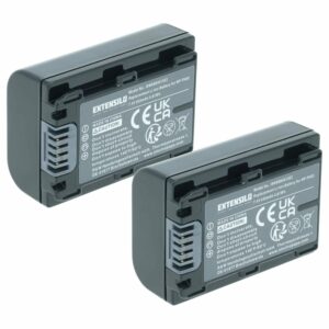 2x Bateria EXTENSILO para Sony NP-FH70, NP-FH40, NP-FH100, NP-FH50 - 650mAh, 7.2V, Li-Ion