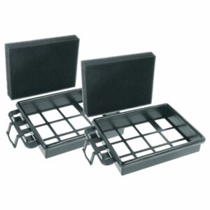 2x Filtros de Espuma vhbw Compatíveis com Hanseatic 4379046385 para Aspiradores