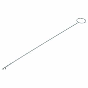 vhbw Agulha de Virar com Gancho - Agulha de Puxar Extra Comprida (26,5 cm), Metal