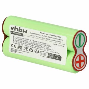Bateria de substituição para Braun Type 5417 - 950 mAh 2.4 V NiMH vhbw