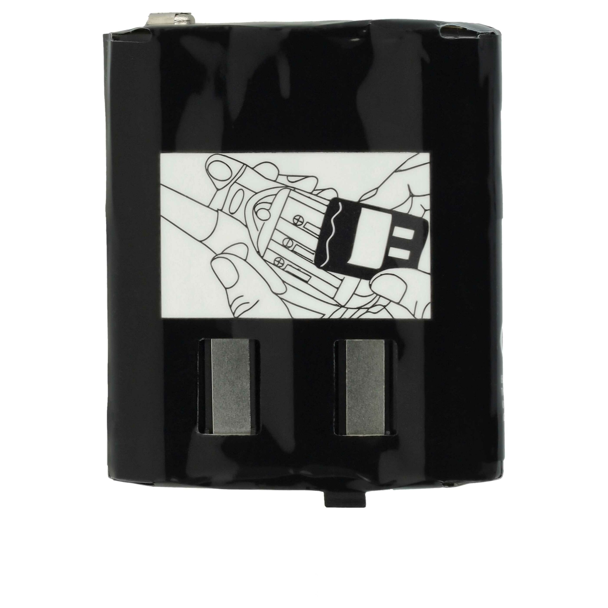 Bateria vhbw para Motorola CB Radio - 2 unidades 1300 mAh 3.6V NiMH (substitui FRS-4002A, HKNN4002B, HKNN4002A) - Image 2