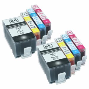 Conjunto 8 Cartuchos de Tinta vhbw para HP Officejet 7000, 6000 Special Edition, 6000 Wireless, 6500 A Plus - Preto/Ciano/Magenta/Amarelo