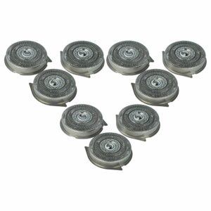 9 Cabeças de Corte Substitutas para Philips HQ9, Prata