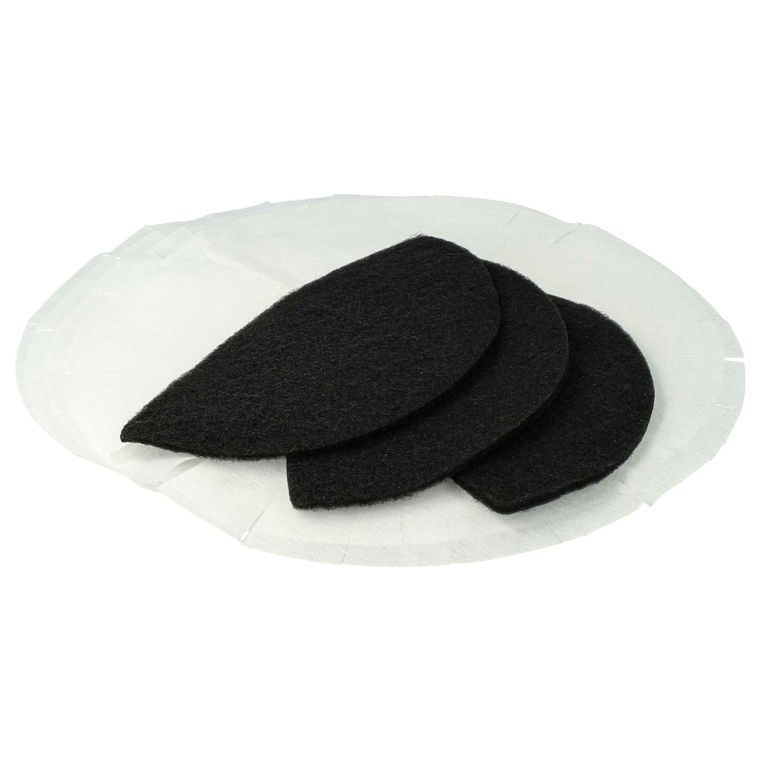 Conjunto de 3 filtros de carvão ativado e 6 filtros de papel para fritadeira DeLonghi DL F38 vhbw - Image 2