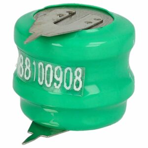 Bateria de Botão Recarregável V80H NiMH 80 mAh 2.4V com 2 Pinos - vhbw