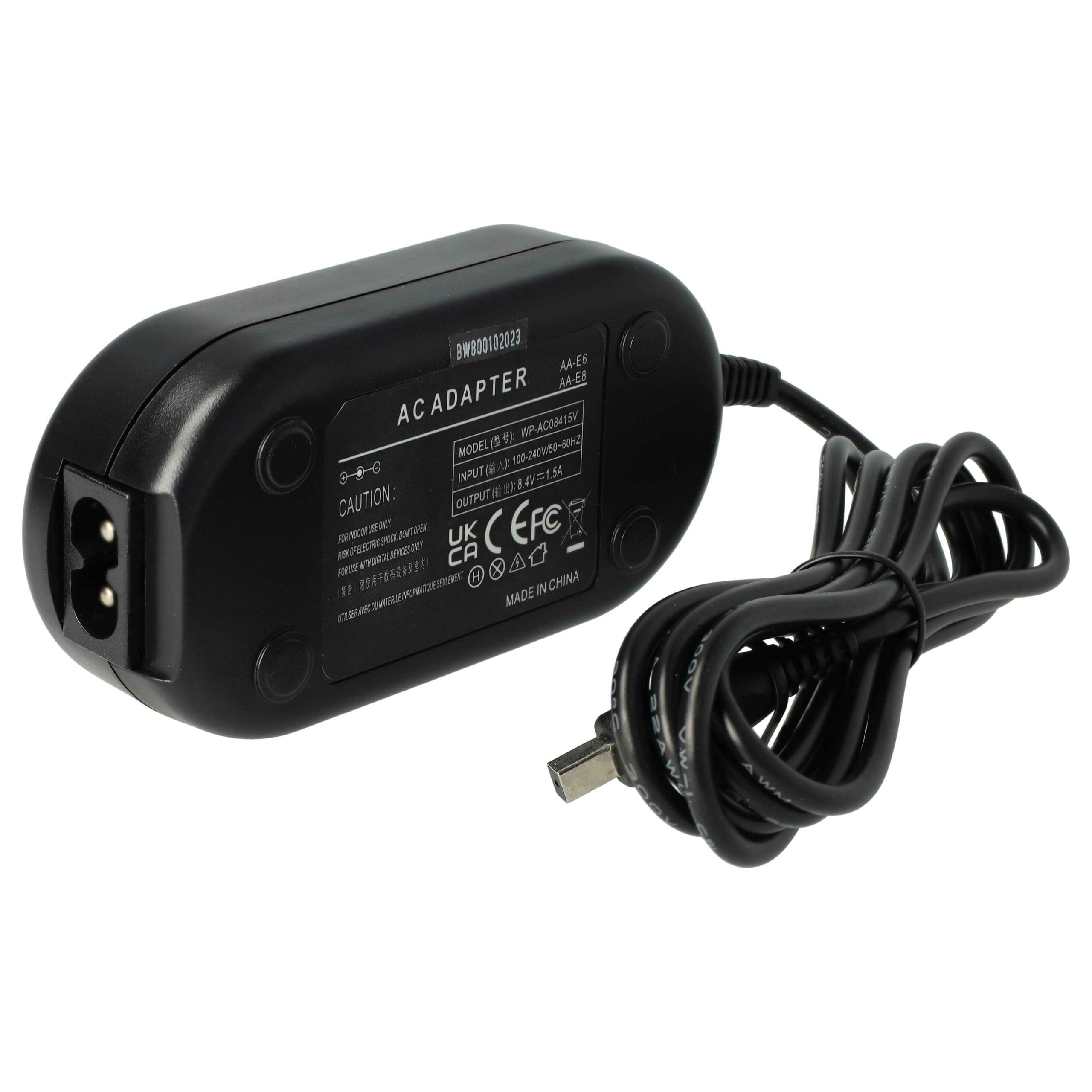 Carregador CA vhbw para câmaras Samsung - 8,4 V 1,5 A, 2 m - Image 3