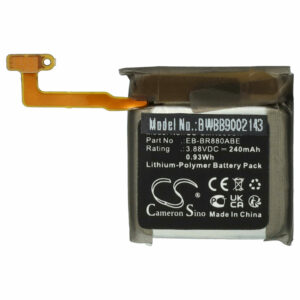 Bateria vhbw para Samsung Smartwatch EB-BR880ABE, EB-BR880ABY, EB-BR860ABY - 240 mAh 3.88 V Li-polymer