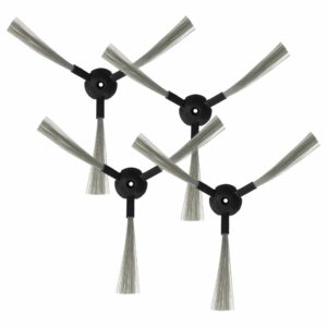 4x Escovas Laterais para Robôs Aspiradores Amtidy, Lilin, Yoo Digital, Klarstein e outros - 3 Braços