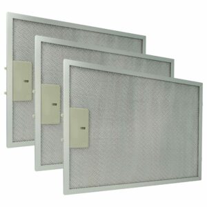 3x Filtro de Gordura em Metal Longa Durabilidade vhbw para Klarstein 10035418