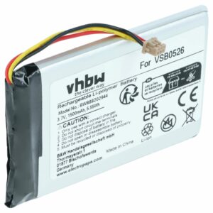 Bateria vhbw VSB0526 para Panasonic - 1500mAh, 3.7V, Li-Polymer