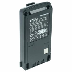 Bateria vhbw para Rádio Kenwood PB-39H, PB-39, PB-38 - 1100 mAh 7.2V NiMH com Clip