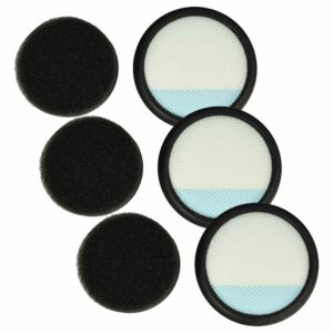 Conjunto de 6 Filtros vhbw para Dirt Devil e Vax - Substituição 0777001