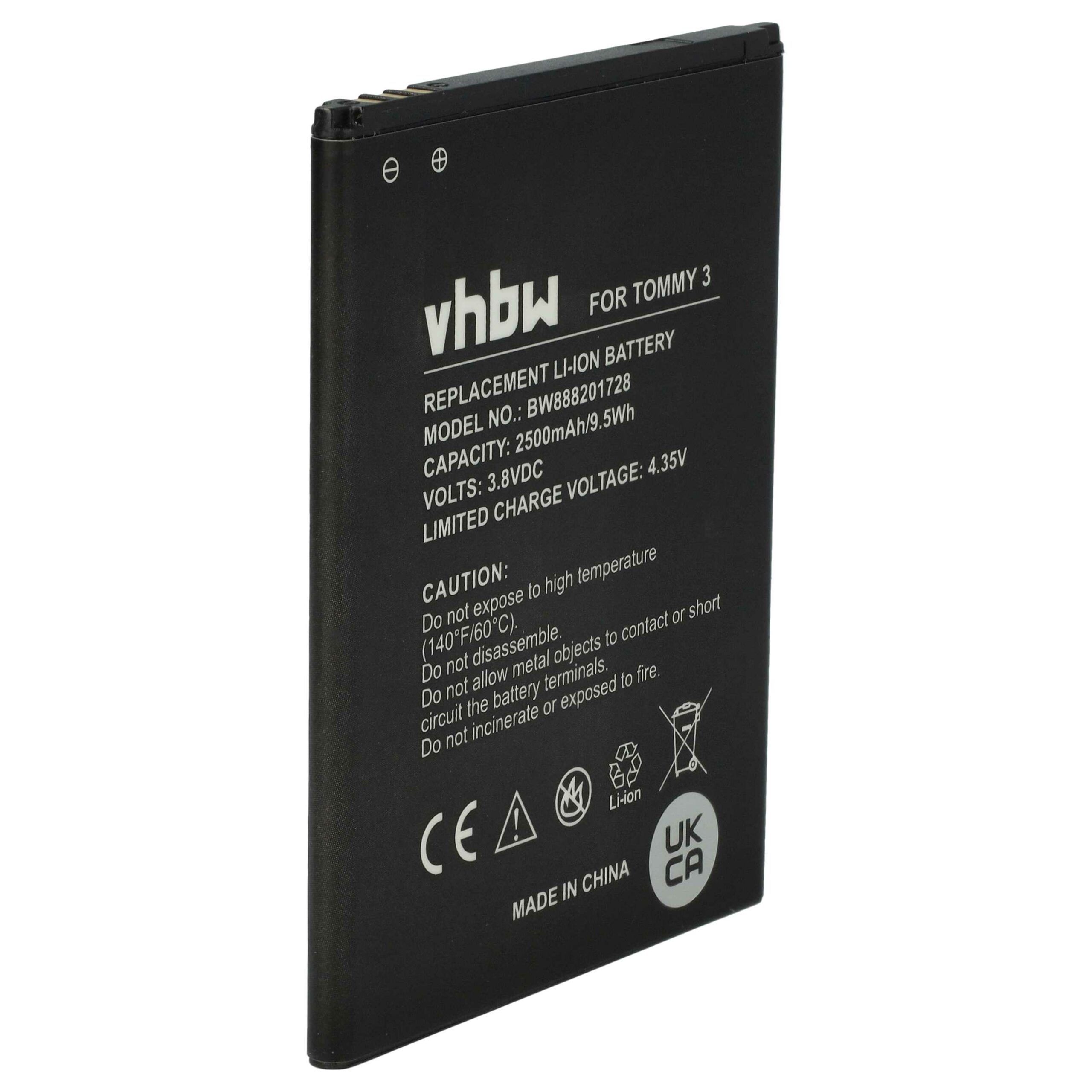 Bateria para Telemóvel Wiko 2610 - 2500 mAh 3.8 V Li-Ion vhbw