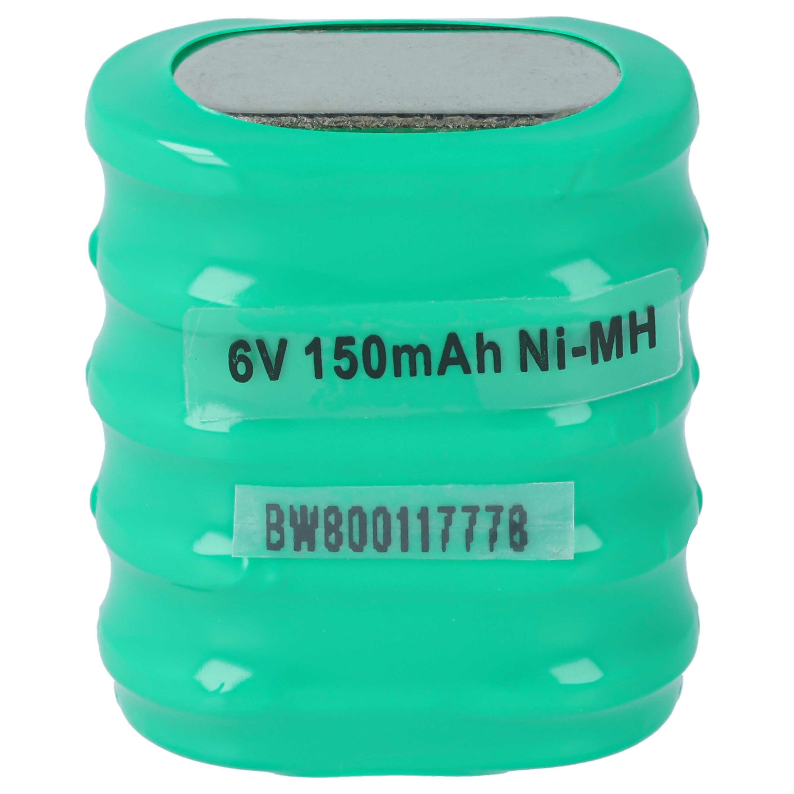 5x Pilhas Botão Recarregáveis NiMH 5/V150H 150 mAh 6V vhbw para Modelos e Lâmpadas Solares - Image 3