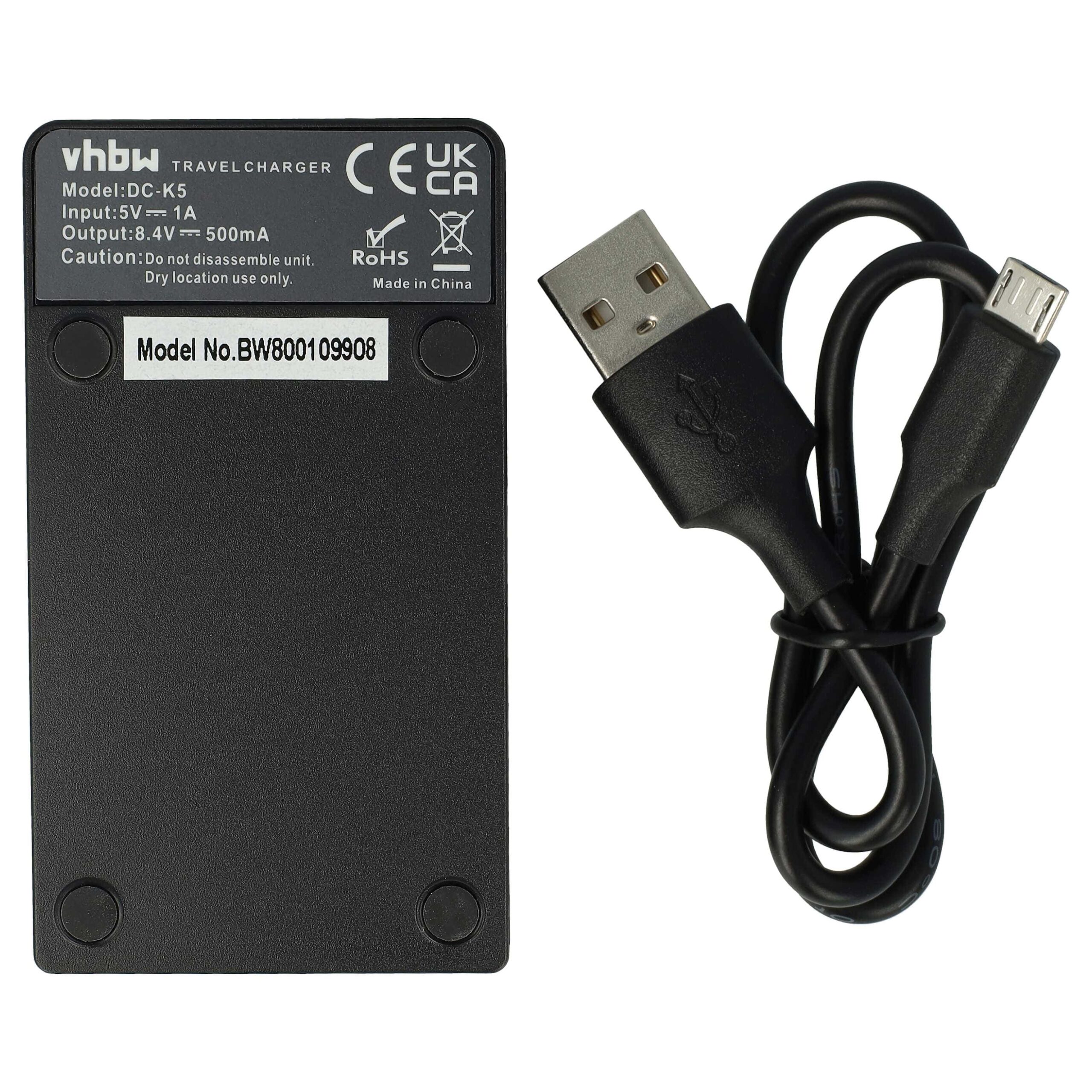 Carregador de Baterias USB-C + Cabo para Fujifilm X-T10 - 0,5 A vhbw - Image 2