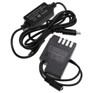 Adaptador de Alimentação USB substitui DMW-AC8EG DMW-AC8 para Câmaras Panasonic + Acoplador DC - 2 m