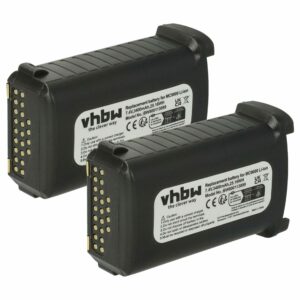 Bateria vhbw 2x para Computador de Mão Symbol - 3400mAh, 7.4V (substitui 21-65587-02, 21-61261-01, 21-65587-01)