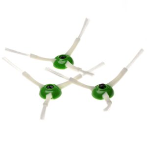 Conjunto de 3 Escovas Laterais vhbw para iRobot Roomba E5, E6, E7, i7 - Branco/Verde