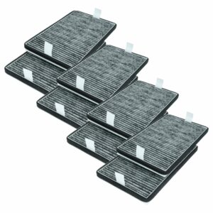8x Filtro de Carvão Ativado para Coifa Miele DKF 19-P, 11762560
