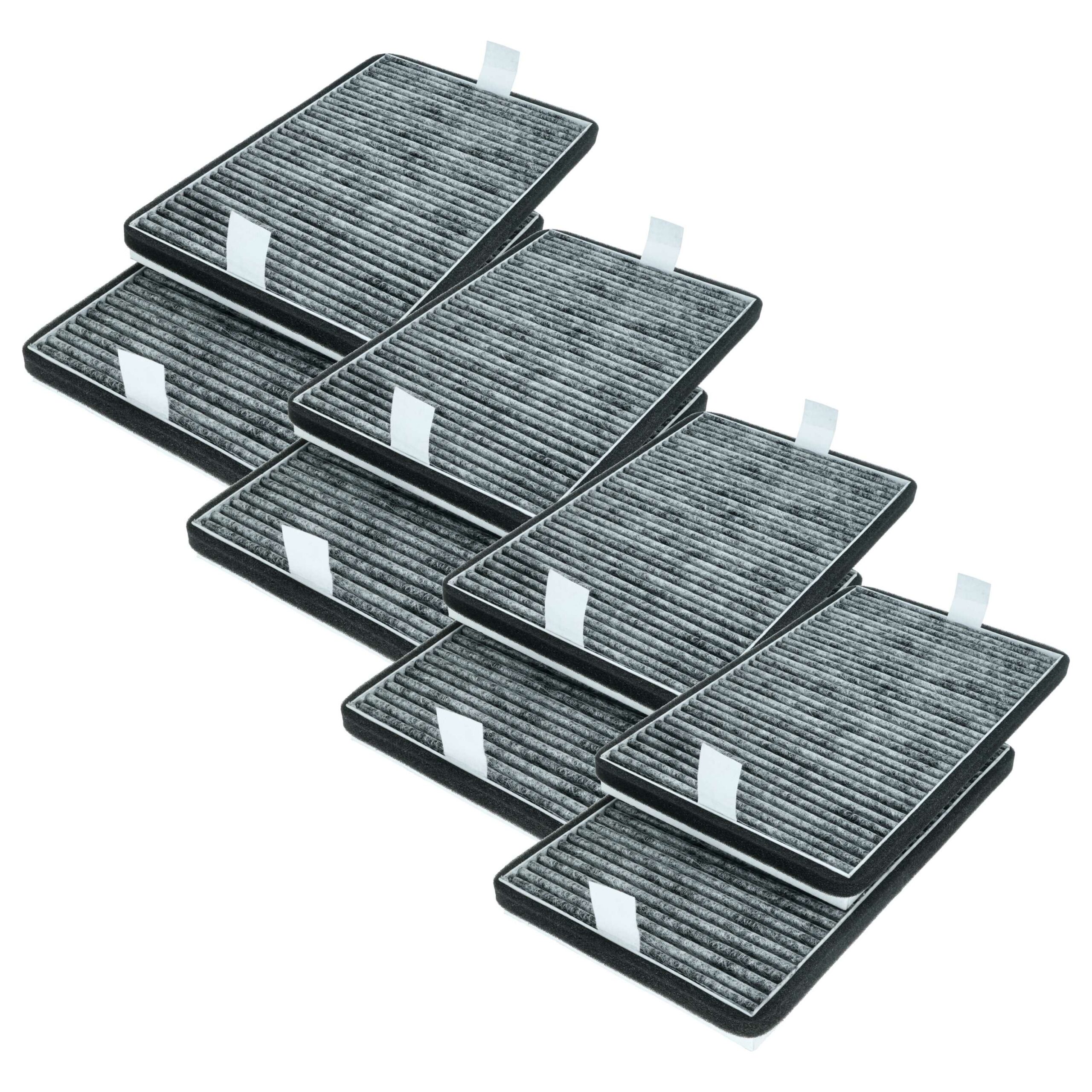 8x Filtro de Carvão Ativado para Coifa Miele DKF 19-P, 11762560