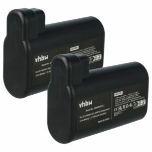 Pack 2x Bateria vhbw 3400mAh 7.2V Li-Ion compatível com AEG S91-0400410-SU2, OSBP72LI e Electrolux