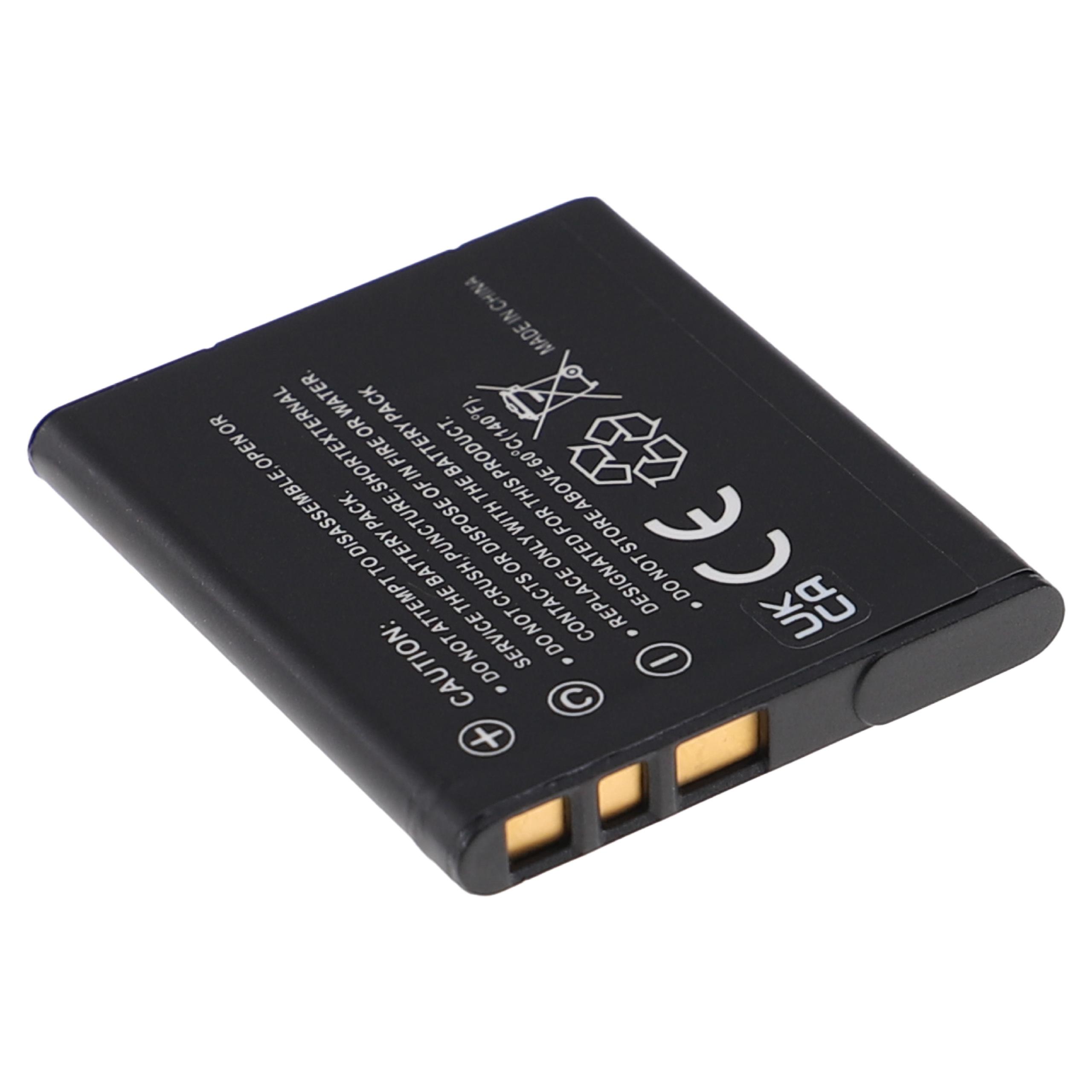 Bateria EXTENSILO compatível Sony NP-BN1 - 630mAh, 3.7V, Li-Ion - Image 3
