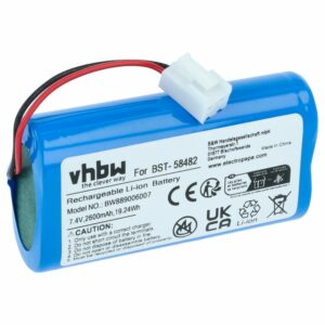 Bateria para Limpador de Piscina vhbw BST-58482 - 2600 mAh 7.4 V Li-Ion