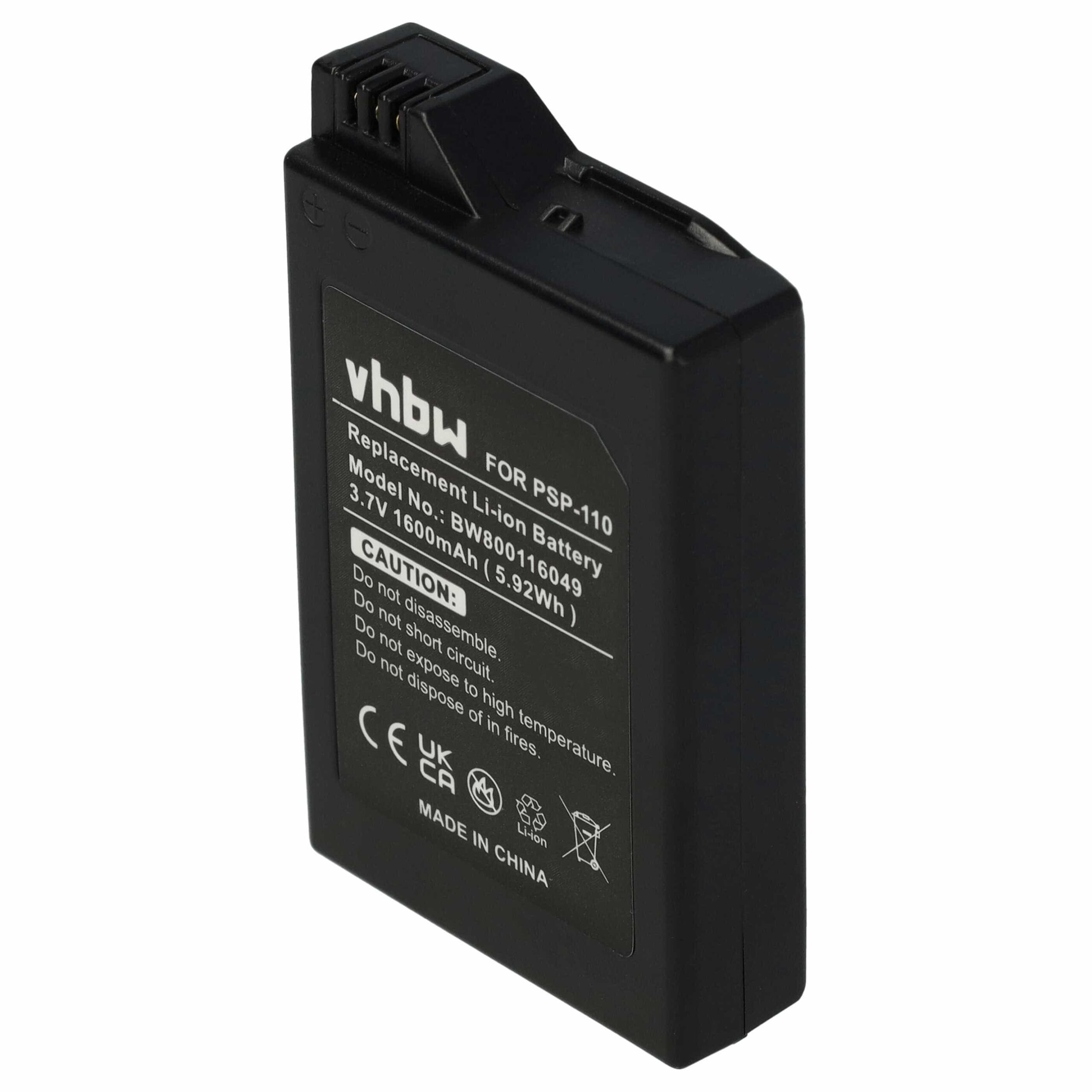 Bateria vhbw para PlayStation Portable PSP-280G, PSP-110 - 1600 mAh 3.7 V Li-Ion - Image 3