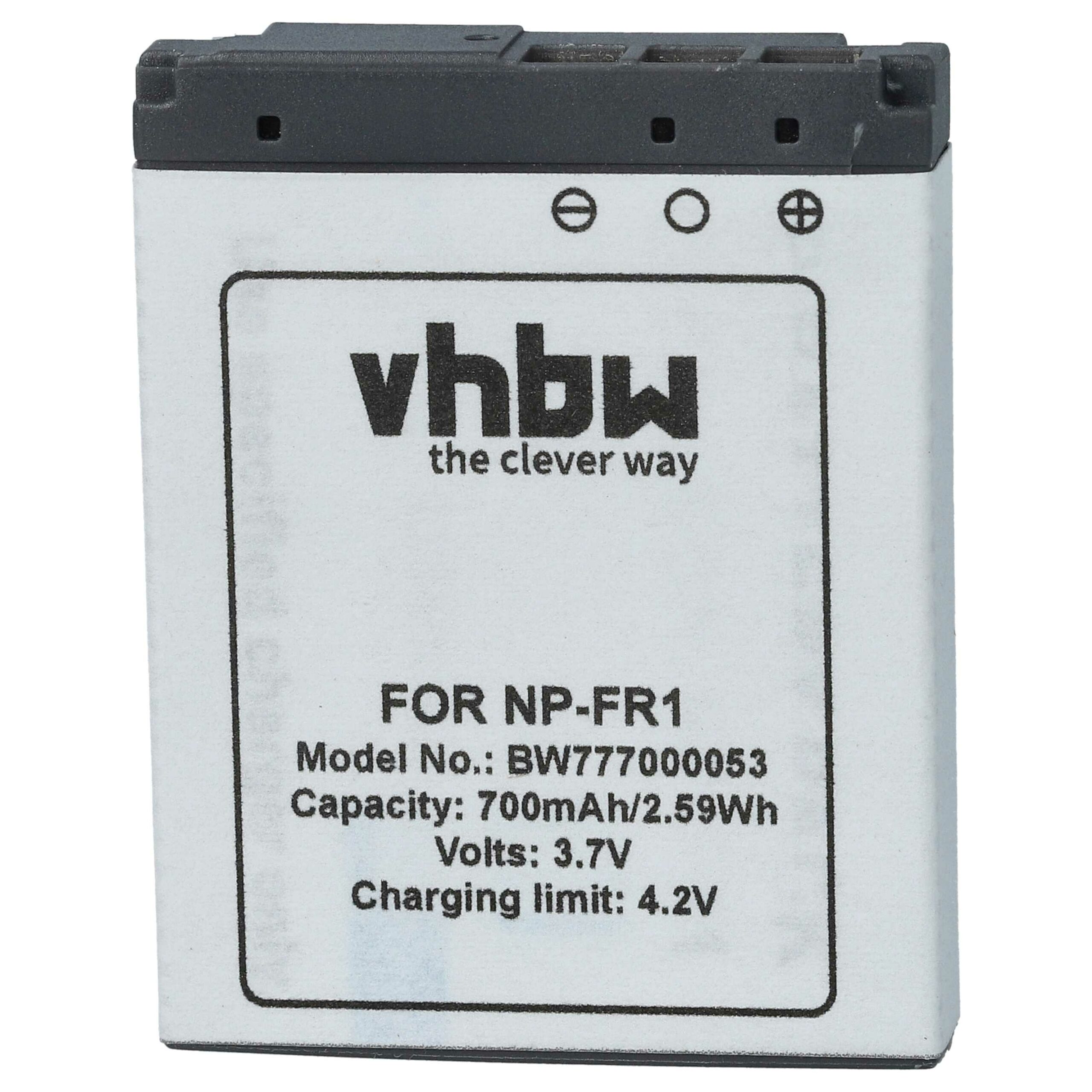 Bateria compatível com Sony NP-FR1 - 700mAh, 3.6V, Li-Ion - Image 3