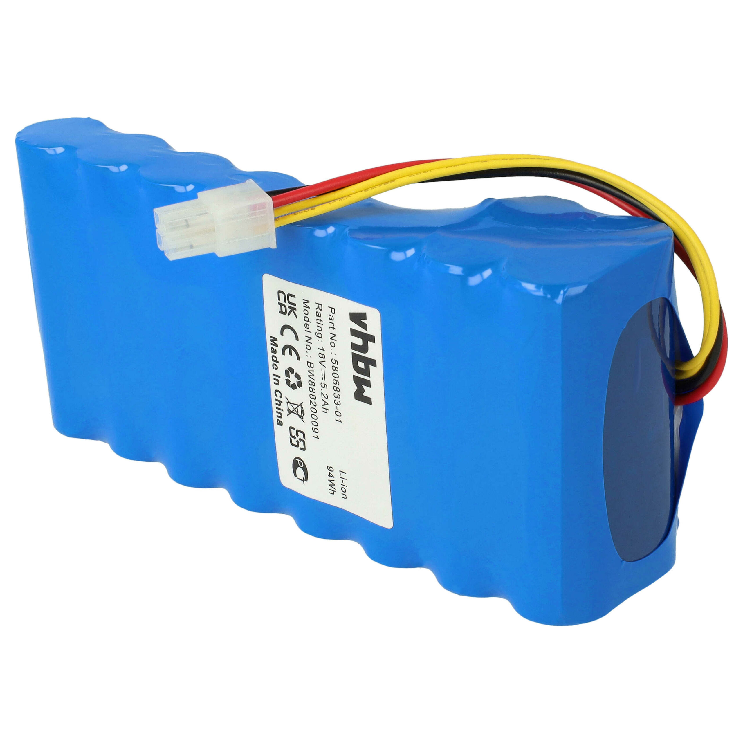 2x Bateria vhbw 5200 mAh 18 V Li-Ion para Cortadores de Relva Husqvarna - Image 3