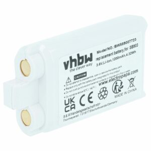Bateria Compatível Shure SB903 - 1200 mAh 3.7 V Li-Ion vhbw