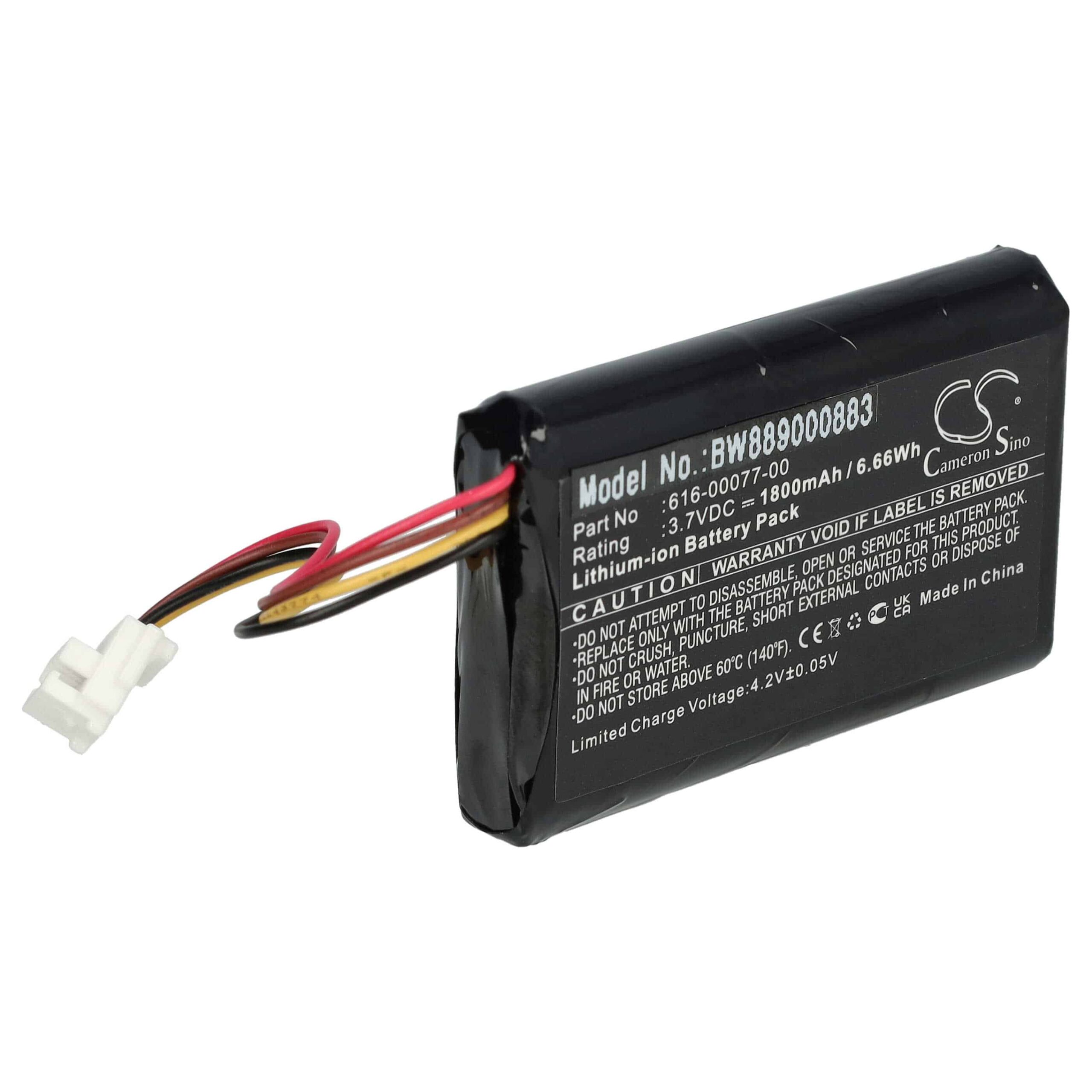 Bateria vhbw para Garmin Zumo 590, 595 - 1800mAh, 3.7V (substitui 361-00077-00) - Image 3
