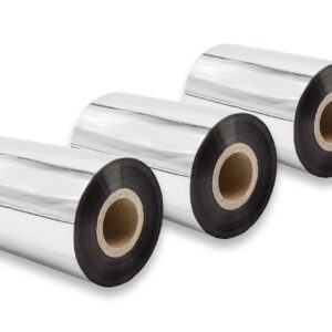 Pack 3x Fita Térmica de Transferência compatível com Godex, Printronix, TSC, Valentin e outras - 100 mm x 300 m, Qualidade Wax-Plus